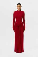 NW Sculpt Draped Tie Dress