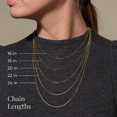 18'' 14K Yellow Gold Vermeil Figaro Chain (4.4mm)