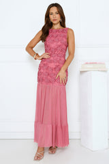Rosehaven Maxi Dress Rose