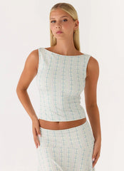 Suns Out Tank Top Vintage Stripe