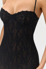 Stretch Lace Midi Dress