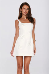 Blossom Society Mini Dress Off White