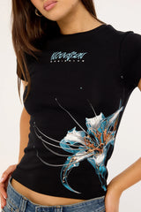 Neovision Spider Lily Baby Tee Black