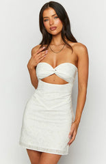 Kendra White Strapless Mini Dress