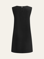 Metal Decor Sleeveless Mini Dress