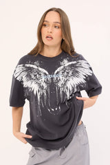 Neovision Nocturne Heavyweight Relaxed Tee Washed Black