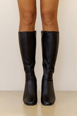Hunny Knee High Boots Black