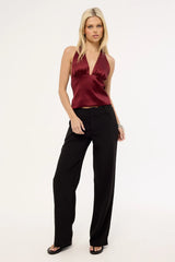 Lioness Opulence Halter Top Burgundy