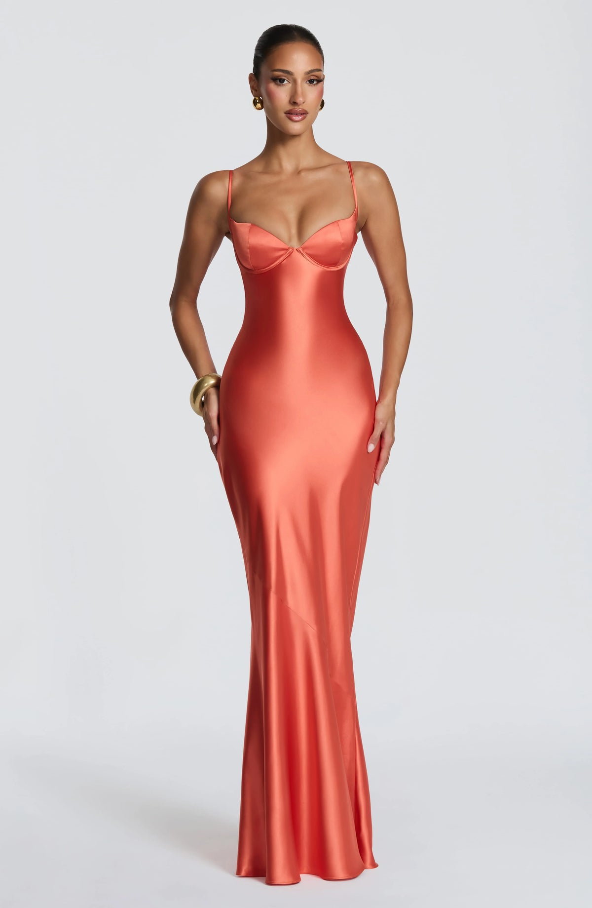 Amorette Maxi Dress - Burnt Orange