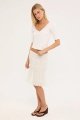 Motel Saiwa Skirt White