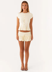 Landon Mini Skort Lemon