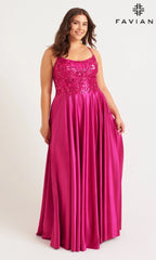 Faviana Long Plus-Size Formal Dress 9582
