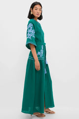 Emerald Swan Dress