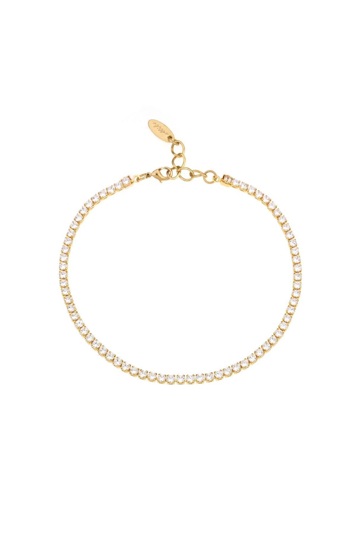 Single Crystal Band Anklet