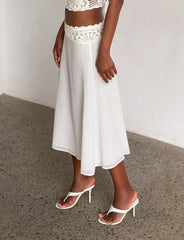 SASHA MIDI SKIRT IVORY