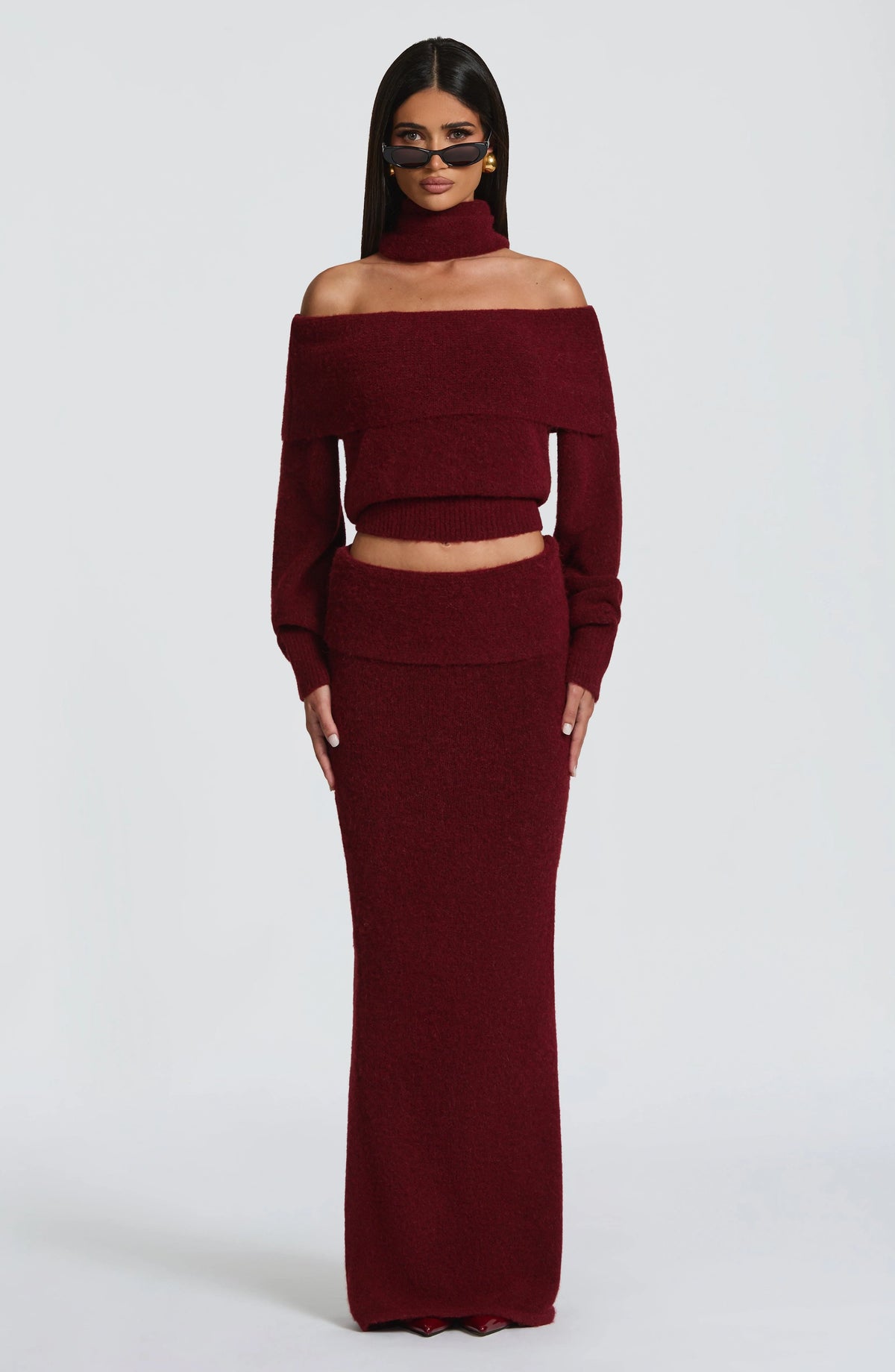 Andie Maxi Skirt - Burgundy