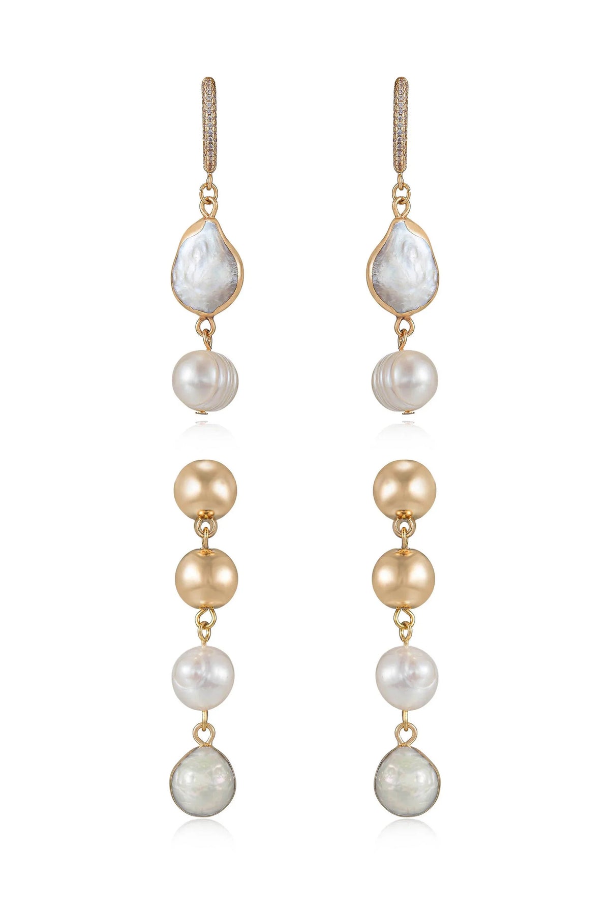 Duchess Pearl and Dangle Earrings