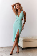 HELLO MOLLY Polaroid Shake Midi Dress Mint