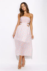 Pretty And Girly Maxi Dress Pink