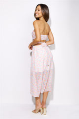 Pretty And Girly Maxi Dress Pink