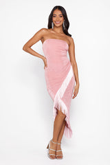 Elegant Girl Midi Dress Pink