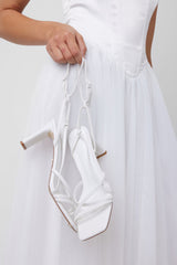 HELLO MOLLY Out Till The Sunrise Heels White PU