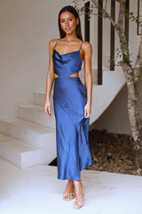 Purely Charmed Midi Dress Blue