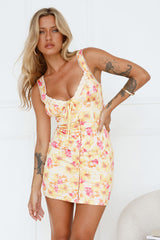 Vanilla Bean Mini Dress Yellow