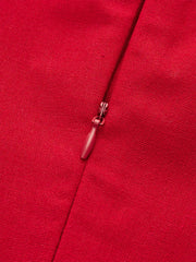 Shirt-Collar Pleated Dress with Belt