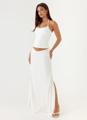 She Means It Maxi Skirt Ivory