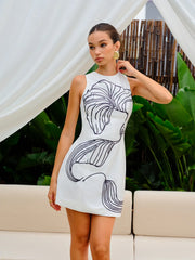 Floral Print Sleeveless Dress