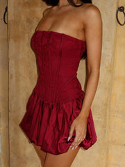 Lucy's LUCIEL MINI DRESS BURGUNDY