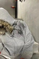 American Gothic Skeleton Bone Hoodie