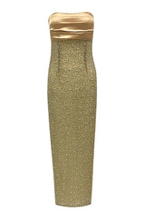 Lainey Pearls Beaded Maxi Dress