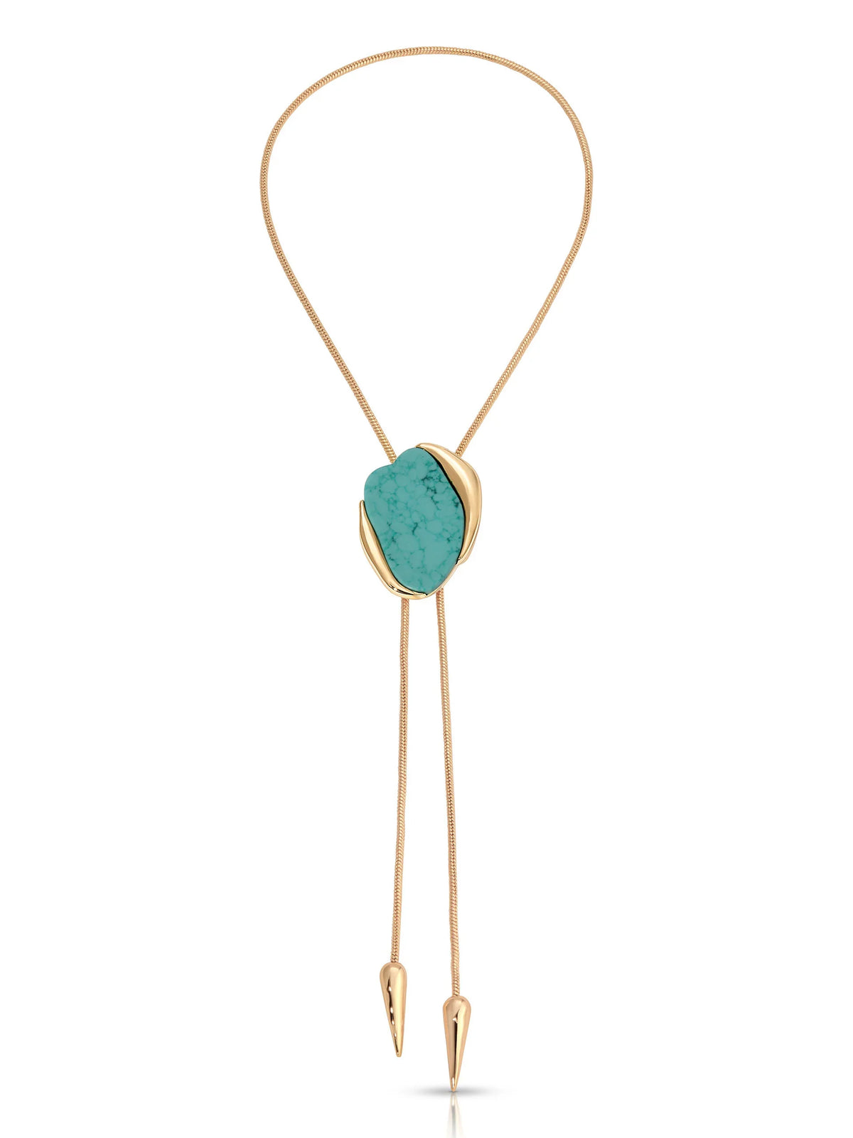 Turquoise Statement Bolo Necklace