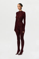 Burnout Closed Toe Jumpsuit Petite