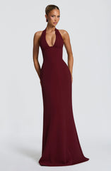 Adora Maxi Dress - Cherry Lacquer