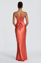 Amorette Maxi Dress - Burnt Orange