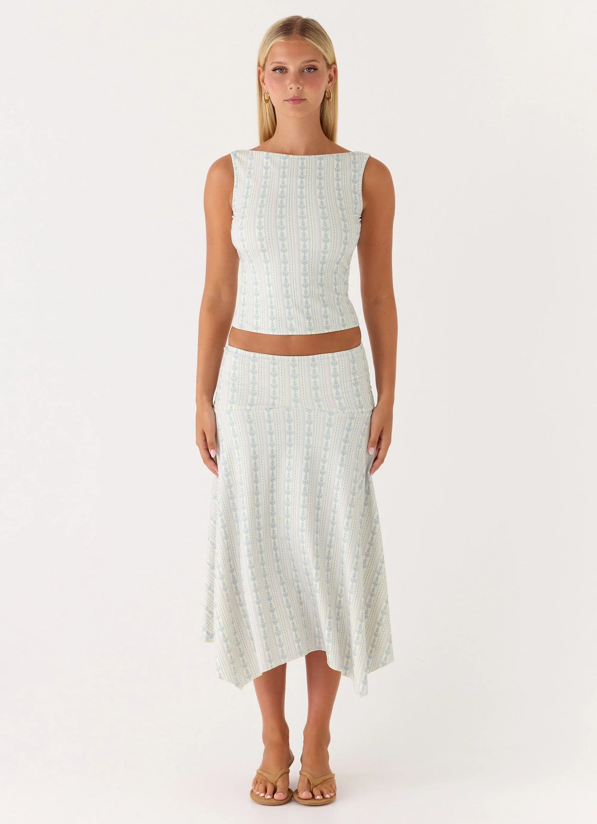 Katta Midi Skirt Vintage Stripe