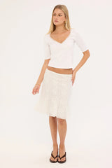 Motel Saiwa Skirt White