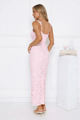 Daydreaming Light Embroidered Maxi Dress Pink