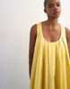 Topshop poplin full hem pleated mini sundress in lemon