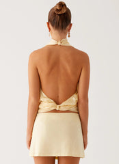 Movie Star Mini Skirt Yellow