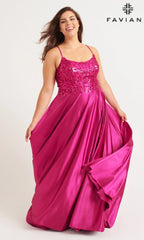 Faviana Long Plus-Size Formal Dress 9582