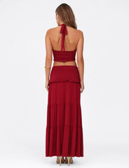KATYA MAXI SKIRT RED