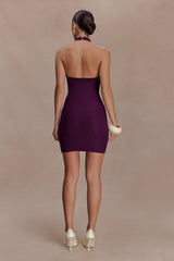 Jacky Tulip Mini Dress - Plum