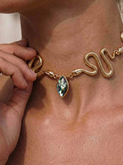 Abalone Serpentina Snake Choker